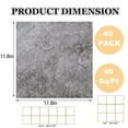thumbnail image 2 of 40 Sheet Vinyl Flooring 12 x 12 Peel and Stick Floor Tile Waterproof Clearance Vinyl Floor Tiles Marble Grey Self Adhesive Floor Tiles Sticky Laminate Flooring for Bathroom Kitchen Basement RV, 2 of 14
