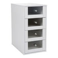 thumbnail image 3 of Impressions Vanity Slaystation Drawer Chests Makeup Vanity Wooden Storage Unit (Bright White), 3 of 5