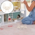 thumbnail image 4 of KAKOWELY 1 Set Miniature Garden Furniture Set For Dollhouse Decor Mini Table Exquisite Small Furniture Miniature Chairs For Dollhouse Dollhouse Miniatures,2.76X"X2.76"X2.36", 4 of 5