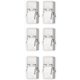 thumbnail image 2 of Acoplador de cable de red Cat6a (paquete de 6) - Acoplador de extensión de conectores de módulo blindado Cat6a compatible con Rj45 Et, 2 of 3