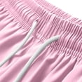 thumbnail image 6 of HUAXUN Women's Athletic Running Shorts 2 in 1 Gym Running Shorts Drawstring Elastic Compression Liner Workout Athletic Shorts Breathable(Pink,S), 6 of 8