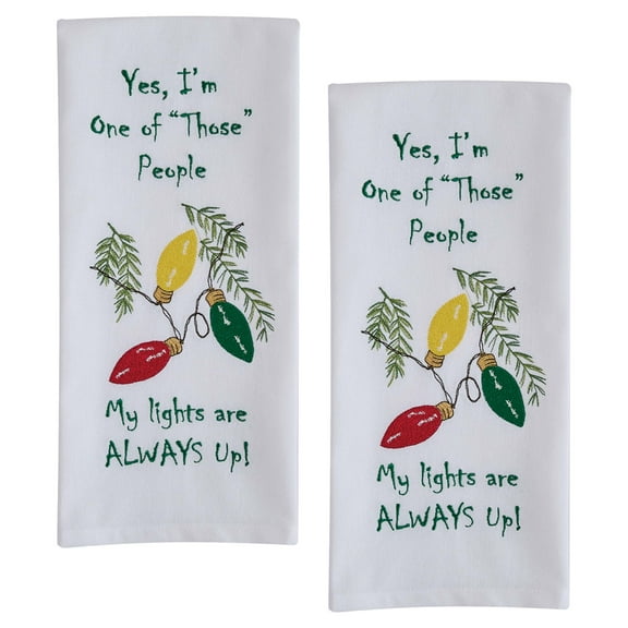 Park Designs Holiday Lights Decorative Dishtowel Set Of 2