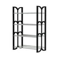 thumbnail image 2 of 4-Tier Shoe Storage for Garage Closet Shoe Rack, Shoes Racks Floor Shoe Rack for Closets, Shoe Organizers for Entryway Shoe Shelf,Black, 2 of 9