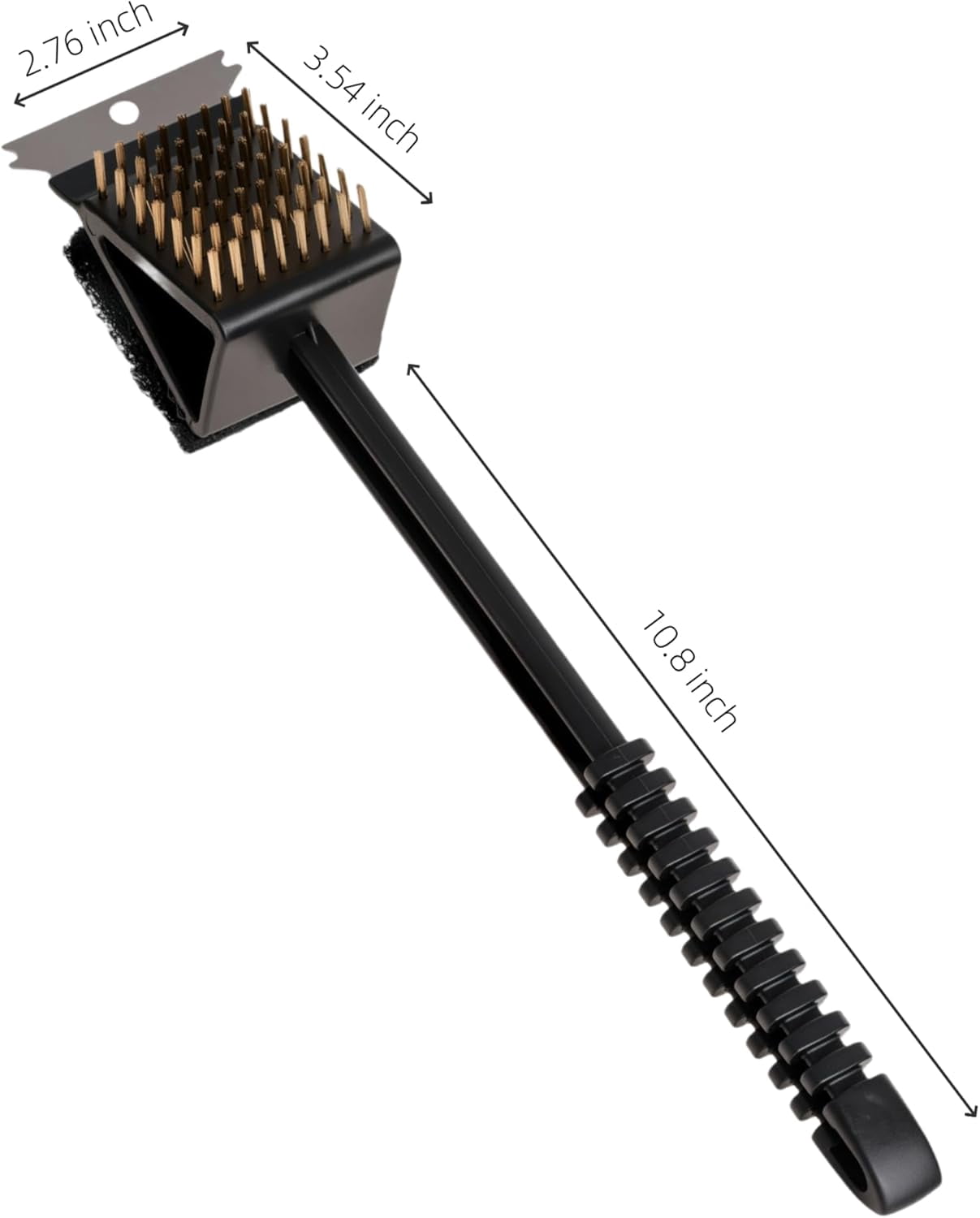 ABPETE Grill Brush for Outdoor Grill, 3 in 1 Grill Cleaning Brush and Scraper BBQ Brush Safe BBQ Cleaning Tools(2 Pack)