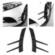 thumbnail image 5 of Alerón lateral del parachoques delantero resistente al desgaste ABS duradero negro brillante 2 aletas divisoras de parachoques delantero para coche ANGGREK Otros, 5 of 8