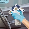 thumbnail image 4 of Yayeee 6 Pack Kitchen Dish Cloths Set for Washing Soft Drying Absorbent Microfiber Towels, Retro Daisy Pattern, 4 of 9