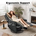 thumbnail image 4 of Recliner Chair 360 Swivel Rocker Recliner Chairs for Adults, Small Recliners for Small Spaces, Upholstered Nursery Chairs with Side Pockets, Glider Rocking Chair for Living Room, Nursery Room, 4 of 14
