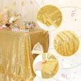 thumbnail image 2 of Mantel PartyDelight con lentejuelas doradas, 127 x 203 cm, rectangular, 2 of 8