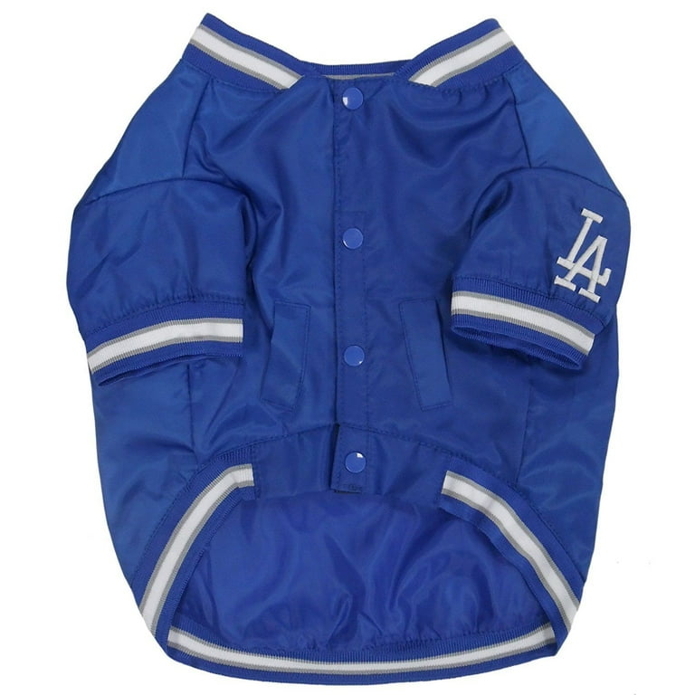 Pets First MLB Los Angeles Dodgers Dugout Jacket for Dogs and Cats - Large  