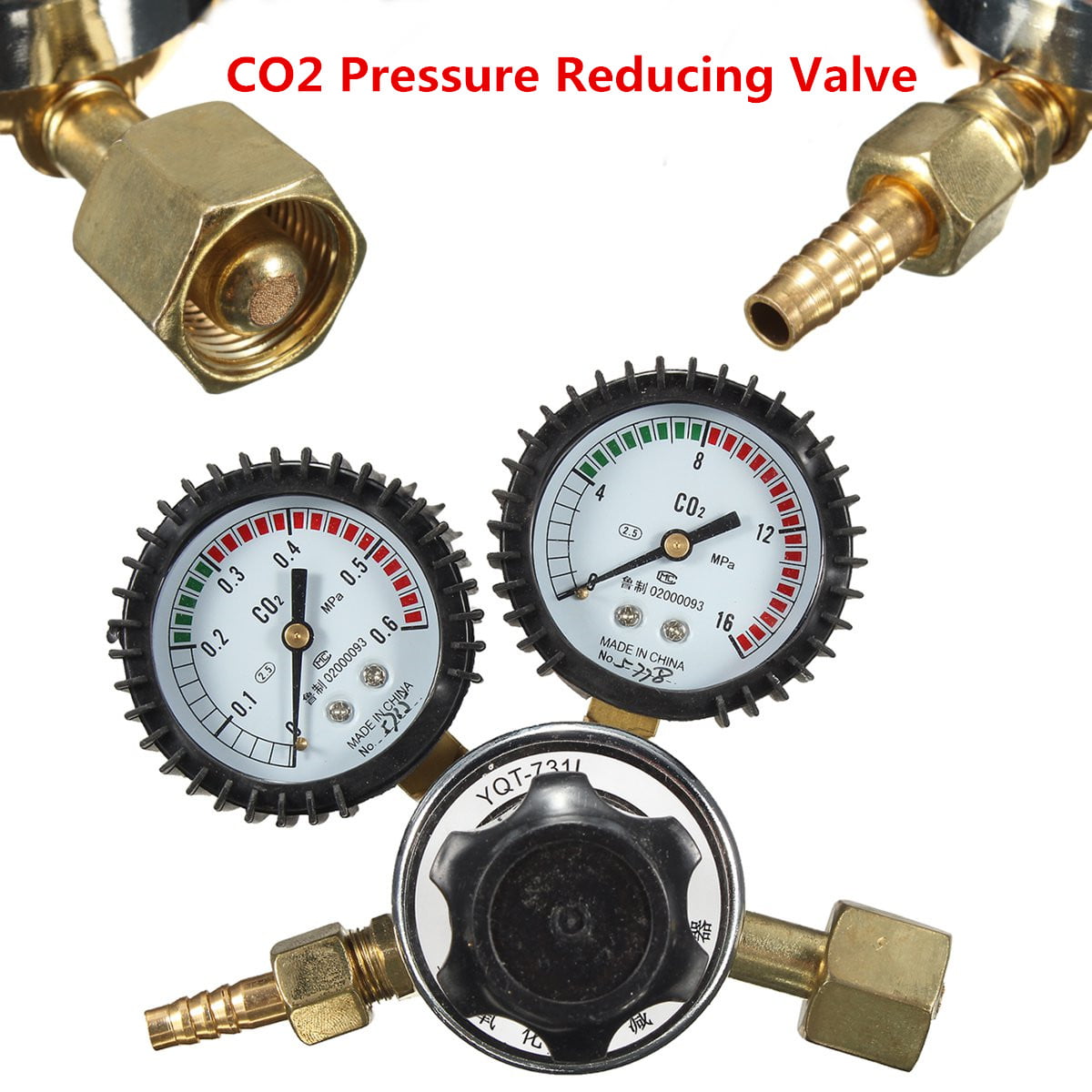 Gas Regulator Analog Valves Metal Pressure Accessories Welding Practical 