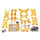 thumbnail image 2 of Kit de actualización de metal para coches RC, piezas de repuesto para vehículos y camiones Wltoys 104001 a escala 1:10. Oro, 2 of 5