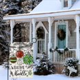 thumbnail image 5 of Christmas Garden Flag,Welcome To Whoville Green Christmas Balls Pine Leaves Double Sided Winter Holiday Decoration Yard Flag for Farmhouse Front Porch Lawn Winter Outdoor Decor 12.5x18, 5 of 6