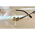 thumbnail image 3 of FRED Lunettes Force 10 Gold Silver Optical Frame Rimless Rope Eyeglasses New 56, 3 of 4