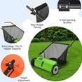 thumbnail image 6 of Riedhoff 26" Push Lawn Sweeper,4 Spinning Brushes, 7 Cu. Ft Capacity Collection Bag, Adjustable Height, Light Green, 6 of 7