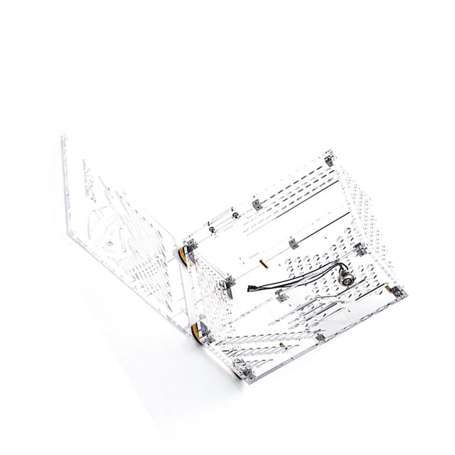 Étui Mini ITX, Étui Mini PC avec 6 Côtés Ajourés, Porte Latérale Transparente, Étui de Jeu pour Ordinateur ITX, Étui PC Petit Format