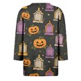 thumbnail image 5 of MVRLSH Womens Tops Shirts Blouse Casual Halloween Graphic Printed 3/4 Sleeve V Neck Loose Fit Blouses, 5 of 5