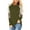 #1 Army Green, variant on Women's Long Sleeve Tops Round Neck T-Shirts for Women Fall Fashion Leopard Print Tops Casual Workout Loose Tunics Tops Gray Black Blouses Size XL