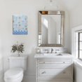 thumbnail image 5 of Coastal Room Makeover Bathroom Wall Art on a 12X16in Ocean Sea Canvas, Vintage Poster Style, Modern Nautical Painting, Beach Decor Accessories for Home., 5 of 7