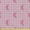 thumbnail image 2 of Ambesonne Retro Fabric by the Yard Upholstery, Pinkish Crescent Moons Art, 1 Yard, Soft Pink Pale Rose, 2 of 5