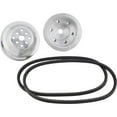 thumbnail image 4 of Speedway Motors 1:1 Aluminum Pulley Combo for SBC Long Water Pump: CNC Machined, Dual Groove, Ideal for 602/604 Engines, Includes Matched Belts, Superior Cooling & Performance, 4 of 5