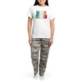 thumbnail image 4 of CafePress - Irish Italian Women's Light Pajamas - Women's Short Sleeve Print T-Shirt and Pants Light Cotton Pajama Set, 4 of 7