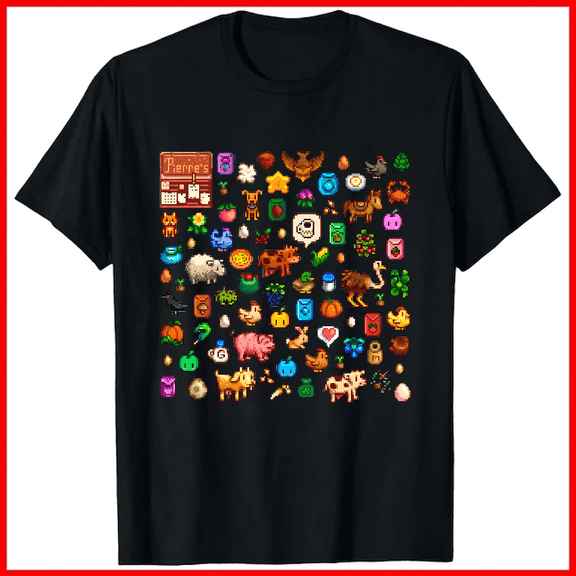 Stardew Valley Cozy Farming Retro Video Game Inspired Unisex T-shirt V18874, up to size 5XL