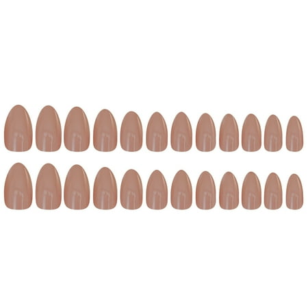 Fake Nails Tips 24pcs 12 Different Size Natural Short False Nails Tips ...