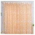 thumbnail image 1 of Curtain Window Curtain Translucent Floral Pattern Room Decor Pastoral Balcony Valance for Home Office Cafe Blue, 1 of 5