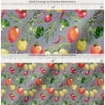 thumbnail image 2 of Soimoi Cotton Poplin Fabric Leaves & Mix Vegetable Print Fabric by Yard 56 Inch Wide, 2 of 7