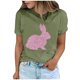 thumbnail image 2 of Tops de Cuello Alto para las Mujeres Amante Impreso Camiseta Cuello Redondo Manga Corta, Poliéster Spandex, 2 of 7