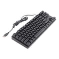 thumbnail image 1 of Teclado mecánico de 87 teclas con luz RGB y teclado multimedia de doble color para juegos de computadora y oficina, 1 of 15