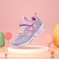 thumbnail image 2 of Otqutp Children Outdoor Sneakers Kids Girls Sports Shoes Spring/Summer Colorful Mesh Heart Shaped Pattern Letter Print Casual Shoes, 2 of 4