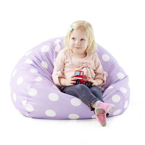 Big Joe Classic 88 Kids Polka Dot Bean Bag Chair, Multiple Colors