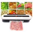 thumbnail image 3 of Food Sealer Machine with Vacuum Bags & Starter Kit, Compact Vacuum Sealer for Food Preservation in Freezer & Refrigerator,Compact Food Vacuum Sealer for Home & Office, Black (White), 3 of 6