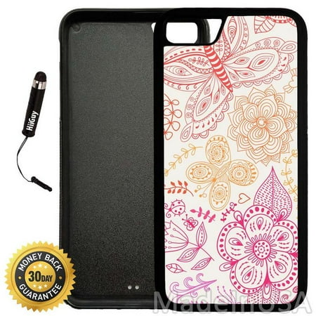 A887 Cover (Custom iPhone 7 Case (A887) Edge-to-Edge Rubber Black Cover with Shock and Scratch Protection | Lightweight, Ultra-Slim | Includes Stylus Pen by)