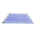 thumbnail image 2 of Ahgly Company Machine Washable Indoor Rectangle Oriental Blue Modern Area Rugs, 6' x 9', 2 of 4