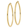 thumbnail image 6 of 14K Yellow Gold Polished 2.5mm Round Hoop Earrings, 6 of 6
