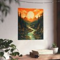thumbnail image 6 of Mountain, River and Sunset view Matte Vertical Posters, 6 of 8