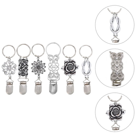 WHAMVOX 6 Pcs Hats Hat Clip Outdoor Hat Holder Clip Travel 10.80X3.00X0.50CM