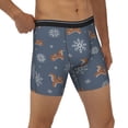 thumbnail image 5 of Sigee Squirrel And Snowflakes for Men's Boxer Briefs,Moisture Wicking and Breathable Small, 5 of 9