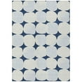 thumbnail image 2 of Addison Rugs Chantille Indoor/Outdoor Transitional Circles Navy Washable Rectangle Rug, 8' x 10', 2 of 6