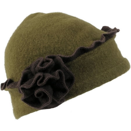 Brinley Co Womens Rosette Accent Wool Be