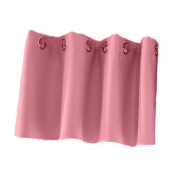 Cortina de Ventana Elegante Multicolor de Poliéster de 1 Pieza para Cocina Rosa S Gloria