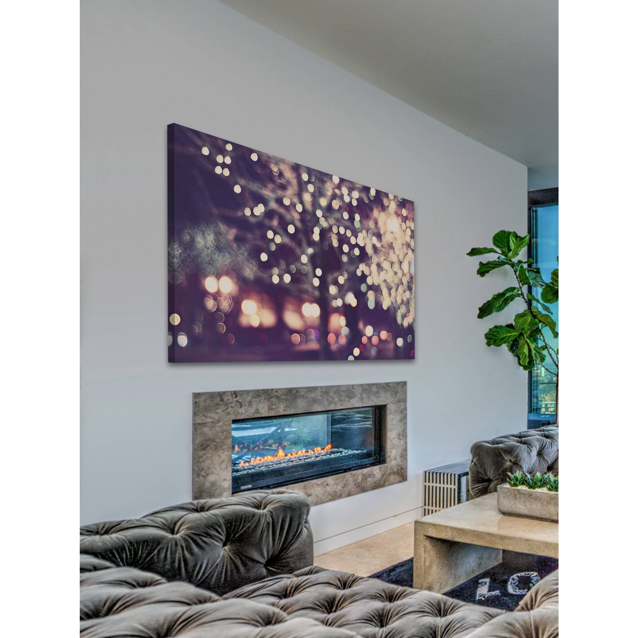 Marmont Hill "Christmas Night" Painting Print on Wrapped Canvas
