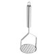 thumbnail image 2 of Machacador de patatas | Machacador de alimentos de acero inoxidable | Triturador manual de patatas | Utensilios y accesorios de cocina para verduras, frutas y carne, 2 of 7