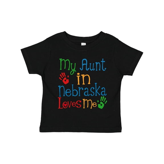 Inktastic My Aunt in Nebraska Loves Me Boys or Girls Toddler T-Shirt