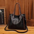 thumbnail image 3 of Bolso de hombro de lona de estilo de gran capacidad para mujer, bolso de mano de moda, bolso de mano sencillo, 3 of 5