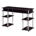 thumbnail image 2 of Designs2Go No Tools Student Desk with Charging Station in Espresso Wood Finish, 2 of 6
