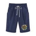 thumbnail image 1 of Pantalones Cortos Casuales para Mujer Día de la Independencia Impreso Elástico de la Cintura, Pantalones Cortos de Verano para Mujeres, 1 of 4