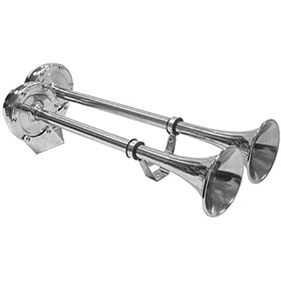 Fiamm 7555023 Airtone Stainless Steel Horn - Twin 16" & 18", 12V, 120dB @ 1M
